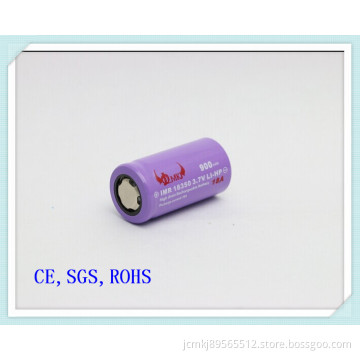 Jcmkj Lithium Cylindrical Battery 18350-900mAh, 18A, 15-20c Discharge, Flat Head, E-Cigarette Battery, E-Cigarette, Audio Battery, Battery